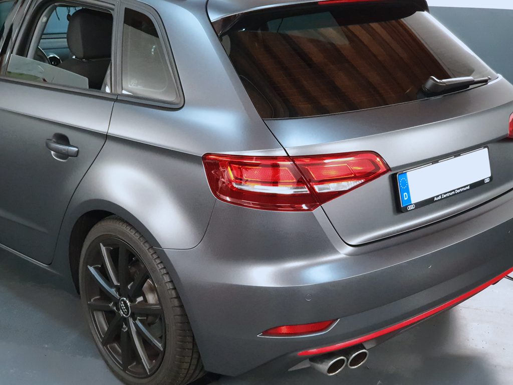 AUDI_A3_Wrap_Oracal_Orafol_Holzkohle_Grau_Metallic_Matt_Folierung_2